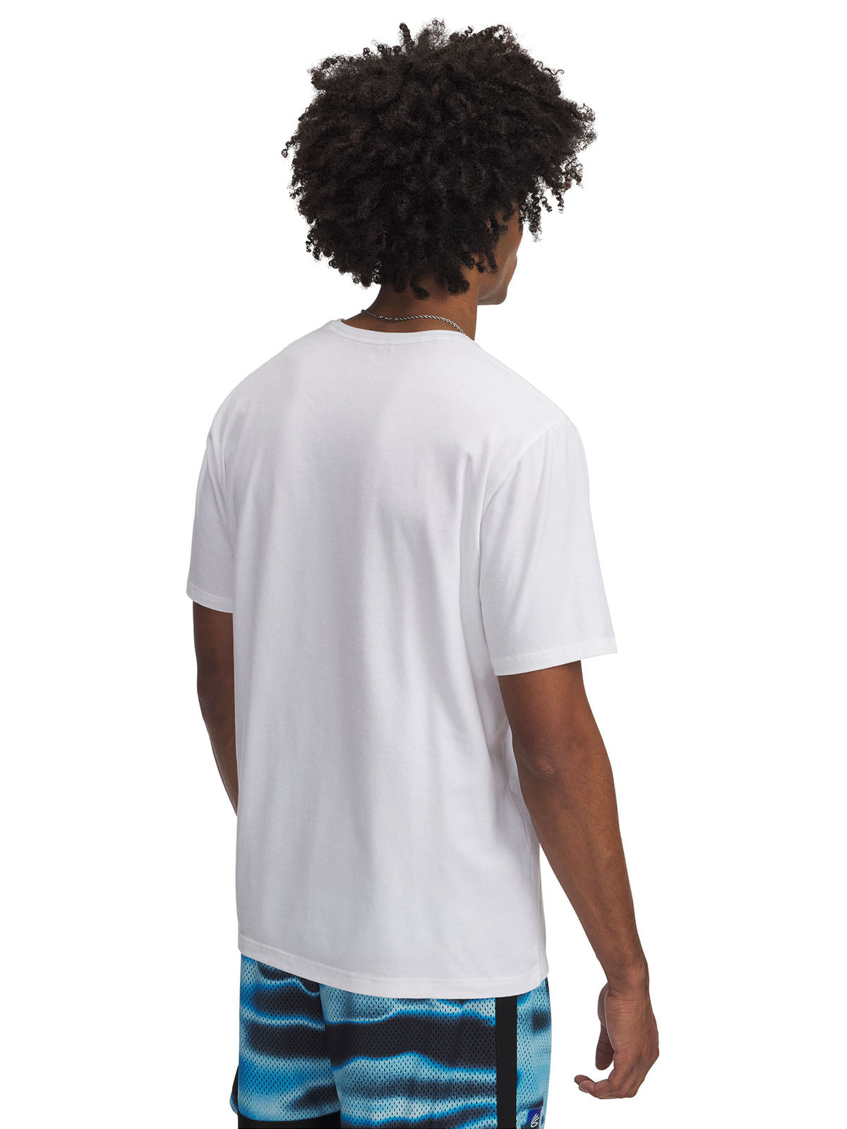 Polera manga corta Curry playable blanco para hombre Under Armour