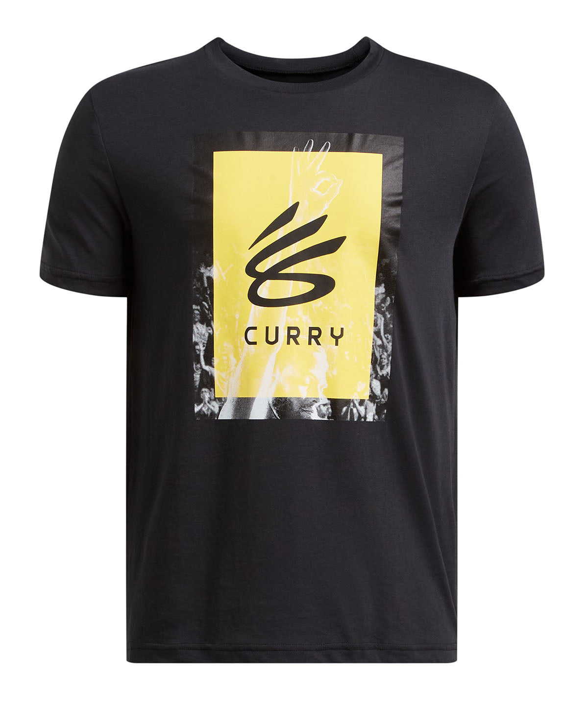 Polera manga corta Curry Trend negro para niños Under Armour