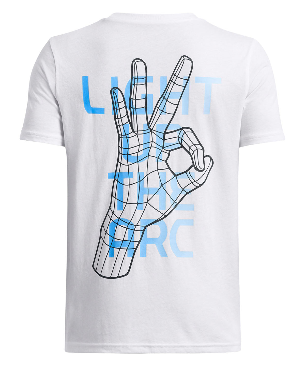 Polera manga corta Curry Trend blanco para niños Under Armour