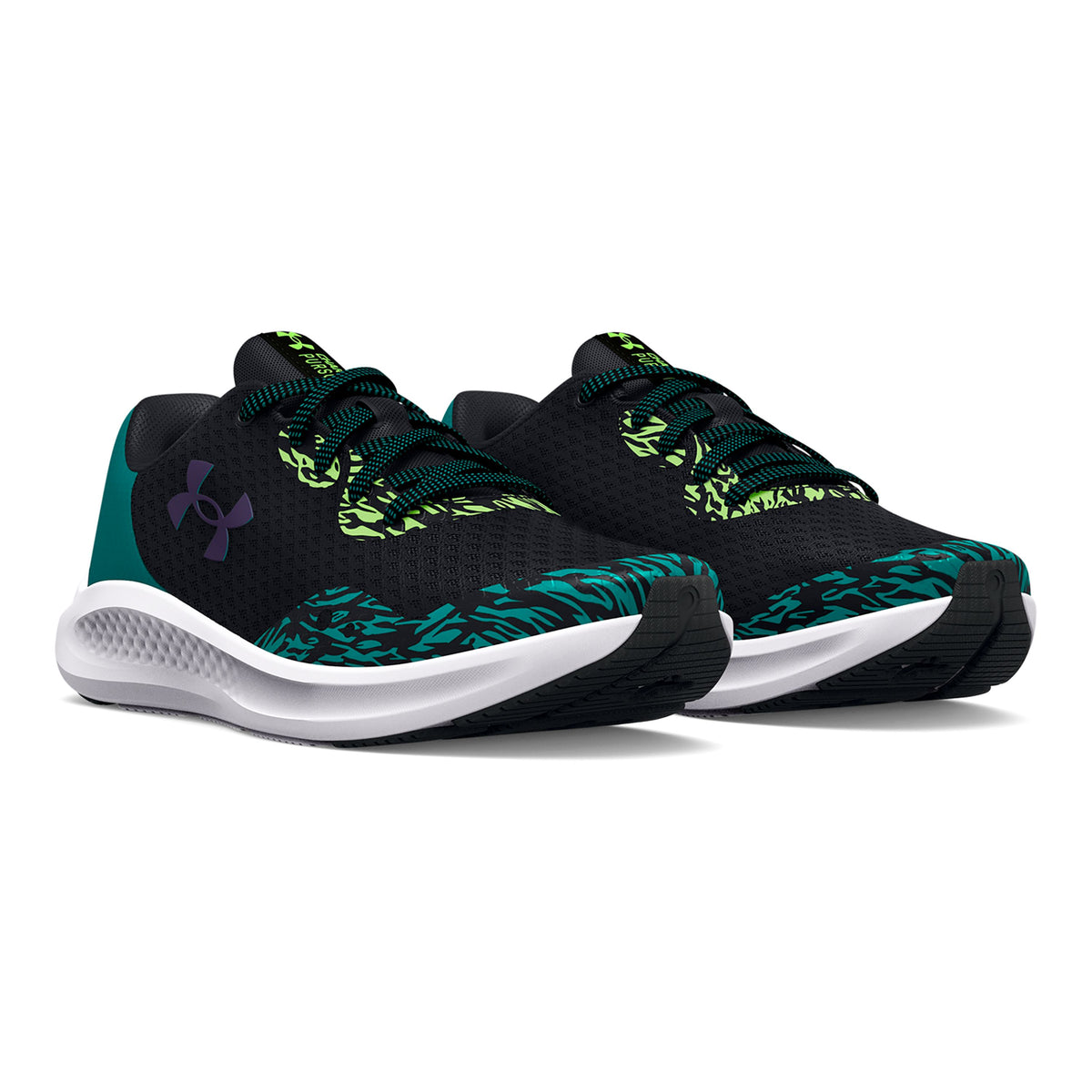 Zapatillas para correr UA Charged Pursuit 3 Wild de niños Primaria