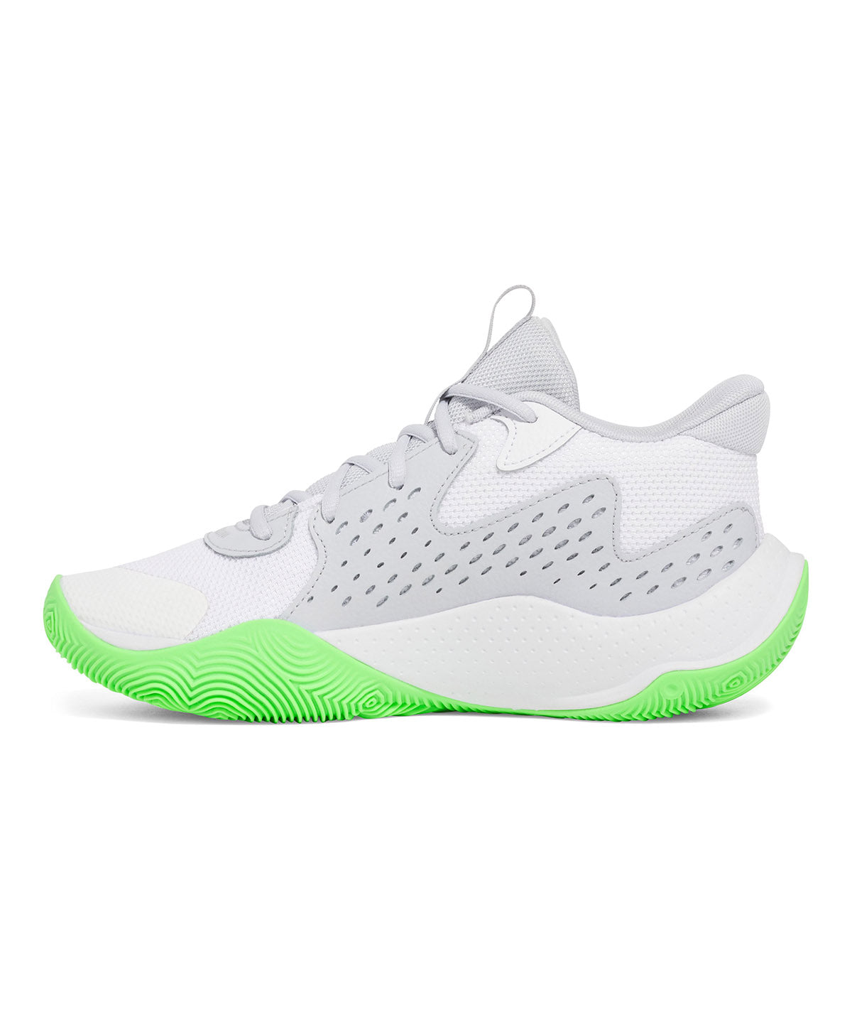 Zapatillas unisex Under Armour jet '23 Basketball blanco