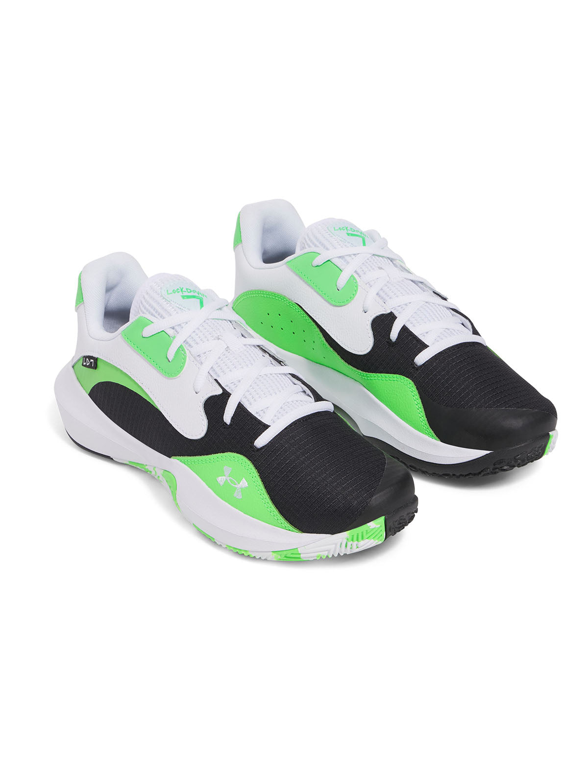 Zapatillas unisex Under Armour Lockdown 7 low Basketball negro