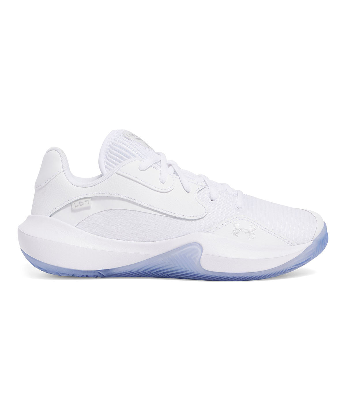 Zapatillas unisex Under Armour Lockdown 7 low Basketball blanco