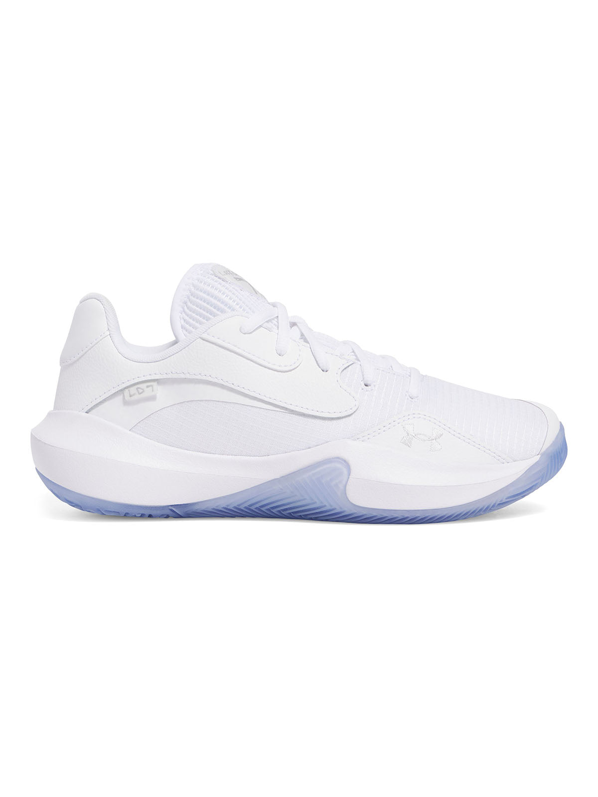 Zapatillas unisex Under Armour Lockdown 7 low Basketball blanco