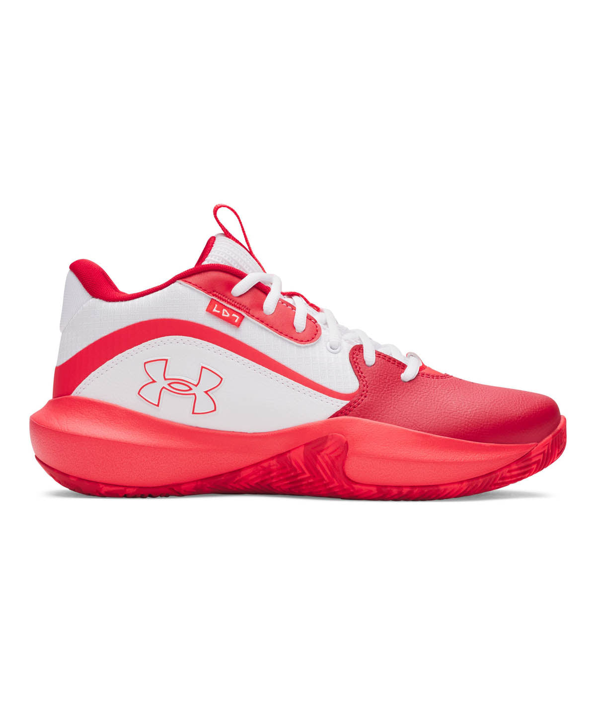 Zapatilla Basketball Unisex Lockdown 7 Blanco Under Armour