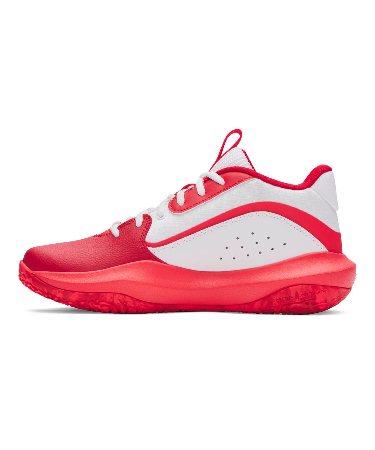 Zapatilla Basketball Unisex Lockdown 7 Blanco Under Armour