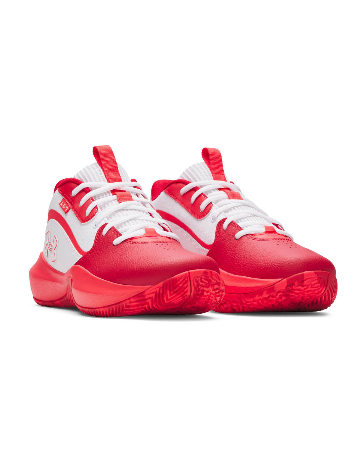 Zapatilla Basketball Unisex Lockdown 7 Blanco Under Armour