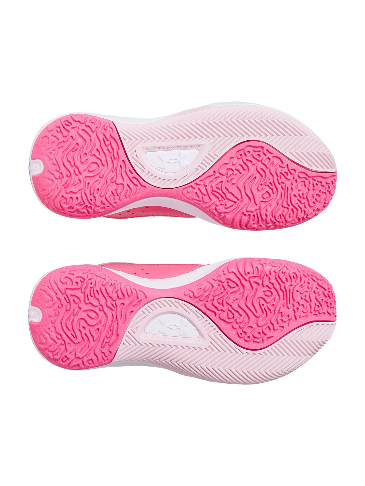 Zapatillas Under Armour Lockdown 7 basketball rosado para niños