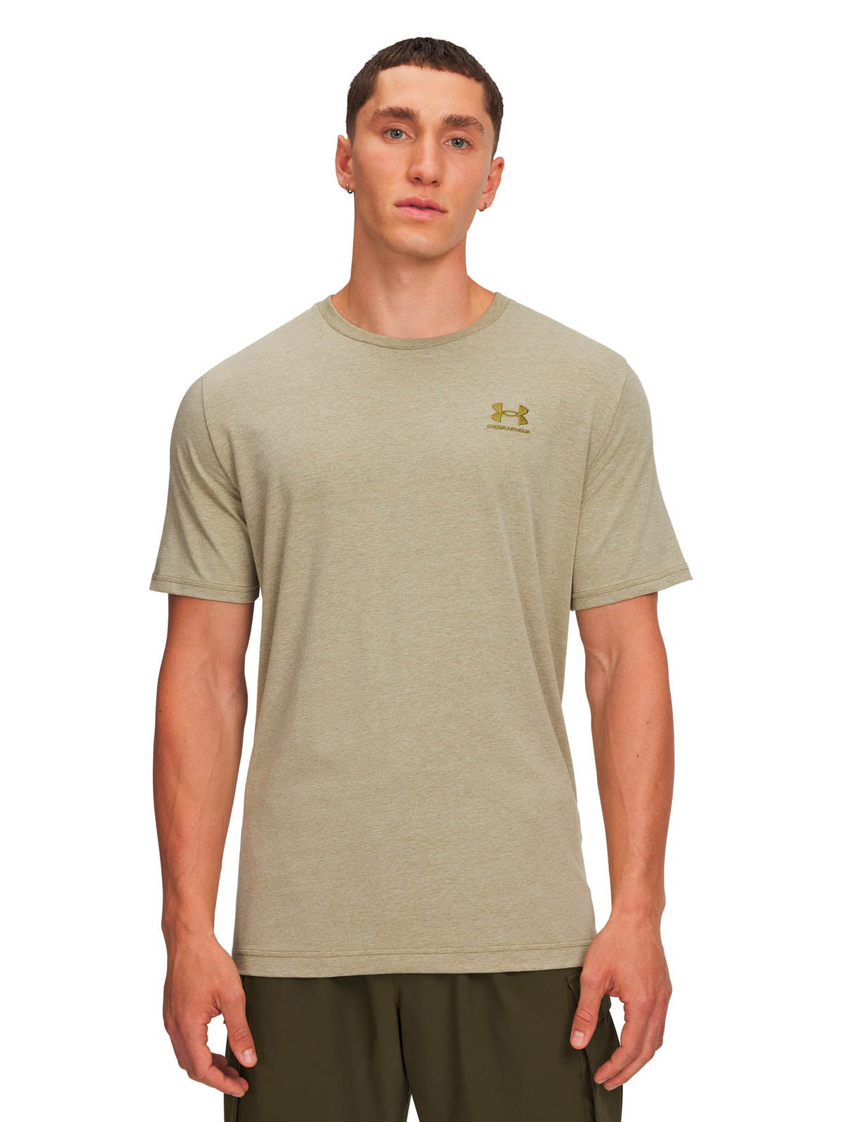 Polera manga corta Lifestyle para hombre Icon verde Under Armour.