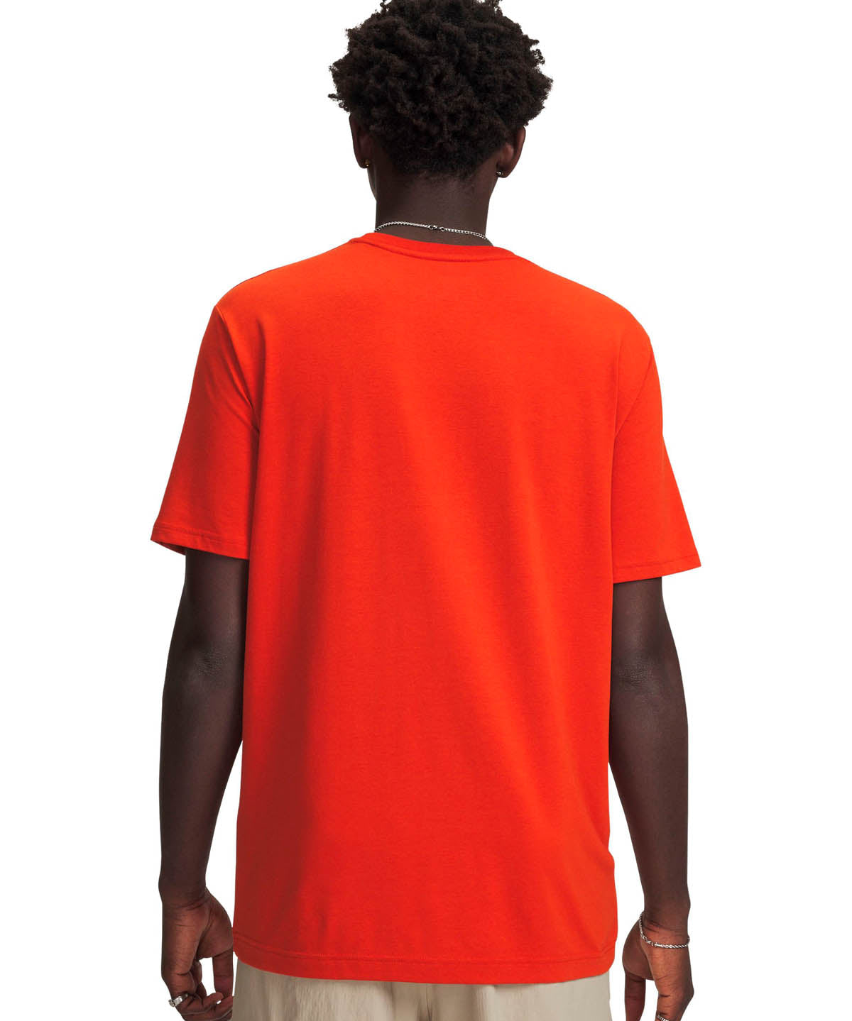 Polera manga corta Lifestyle para hombre Icon naranjo Under Armour.