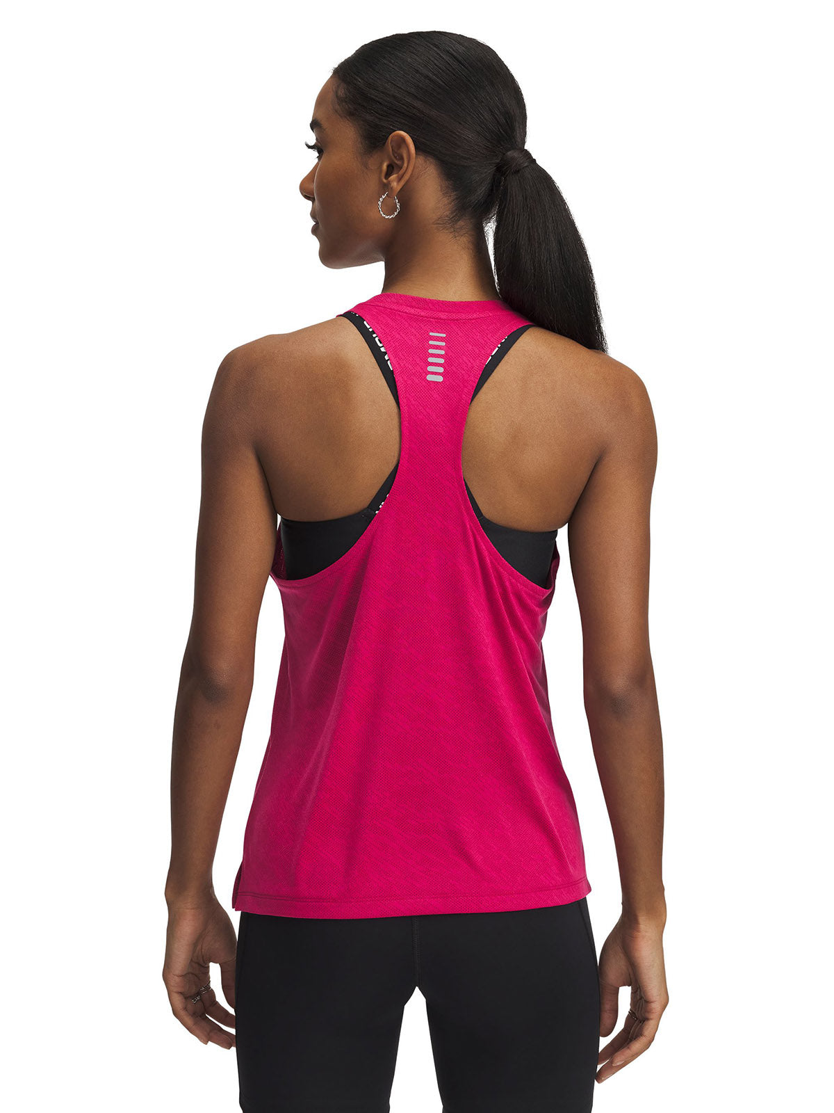 Polera sin mangas UA Launch morado para mujer