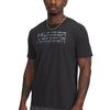 Polera manga corta Under Armour shaded logo negro para hombre