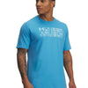 Polera manga corta Under Armour shaded logo azul para hombre