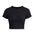 Polera manga corta Under Armour Rival baby rib negro para mujer