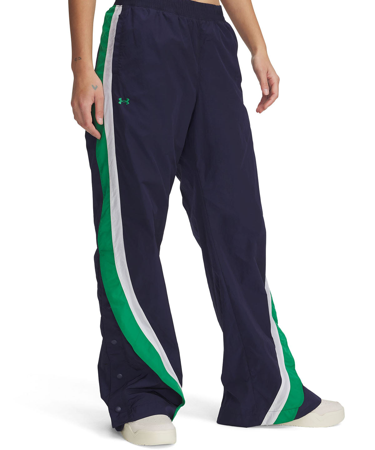 Pantalón UA Icon Crinkle azul para mujer