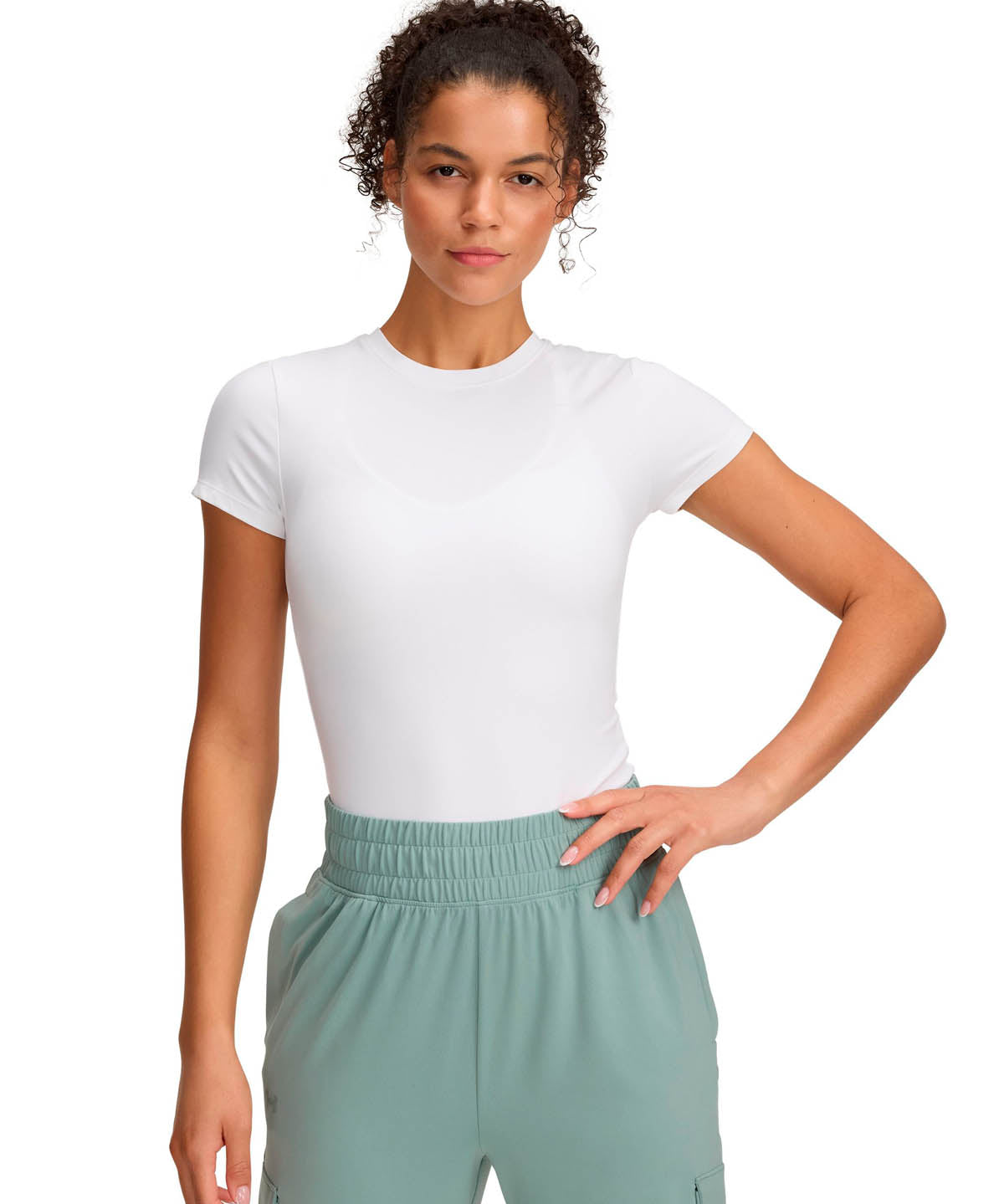 Polera manga corta de de entrenamiento para Mujer Meridian Core Blanco Under Armour