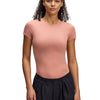 Polera manga corta UA Meridian rosado para mujer