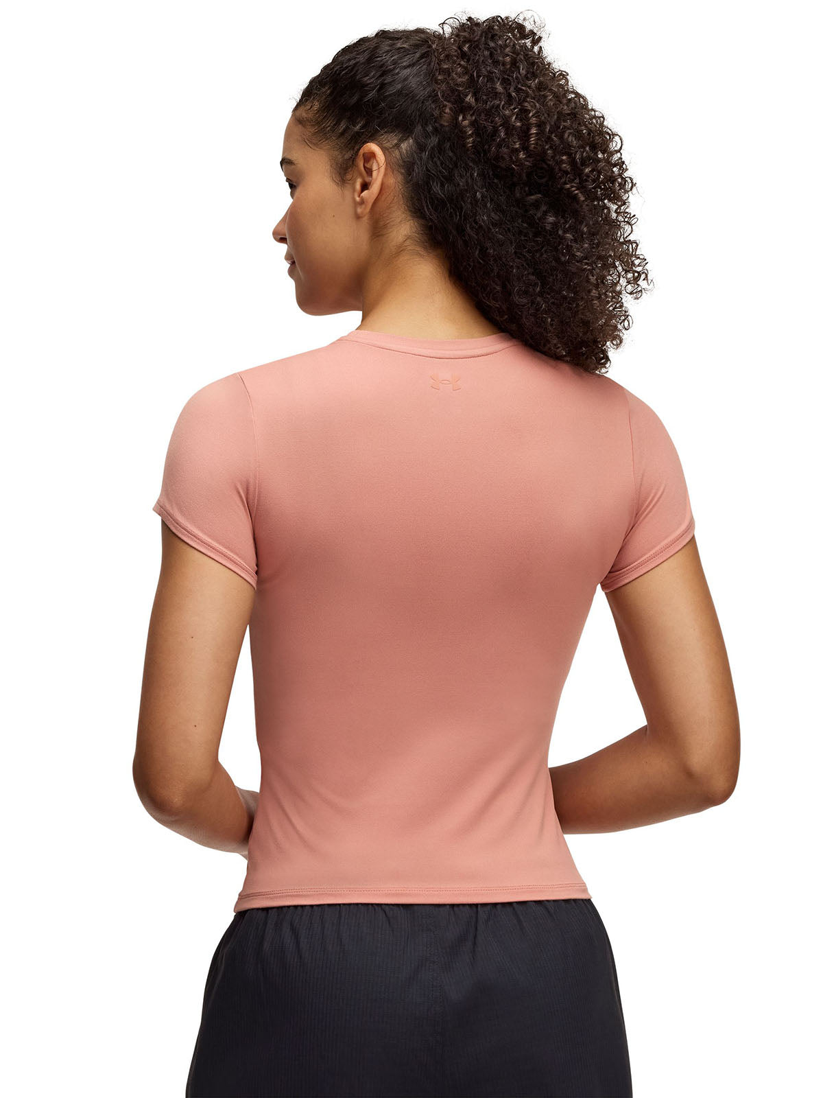 Polera manga corta UA Meridian rosado para mujer