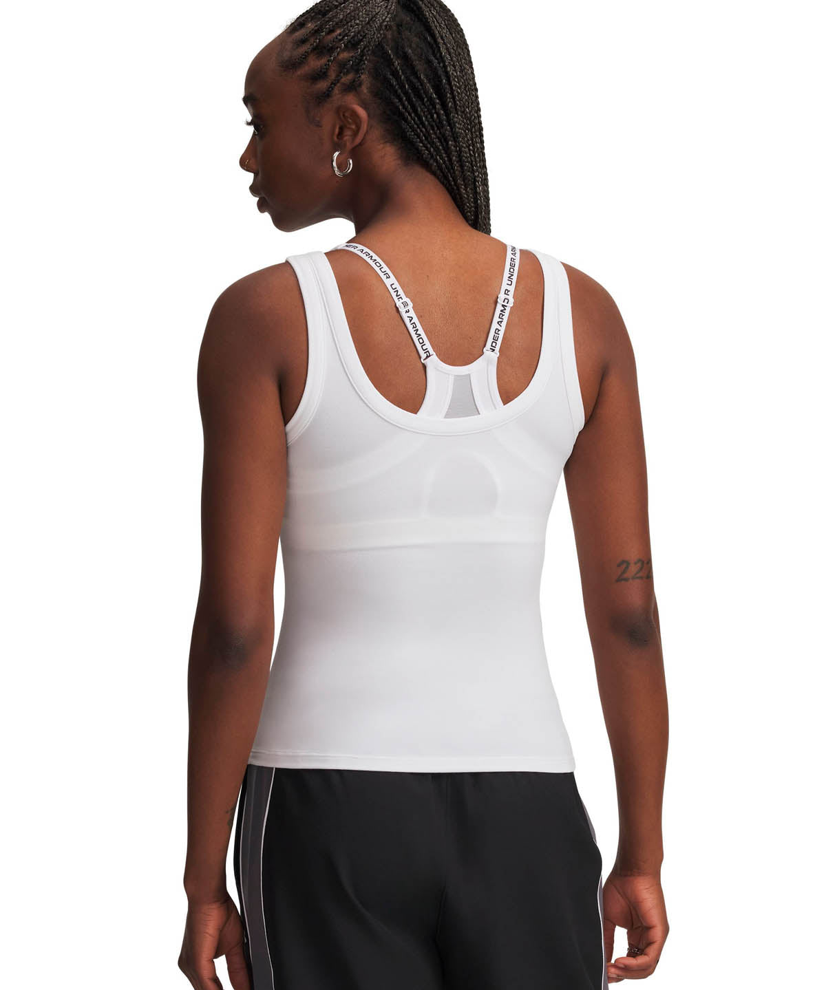 Polera Tank de de entrenamiento para mujer Meridian Core Blanco Under Armour