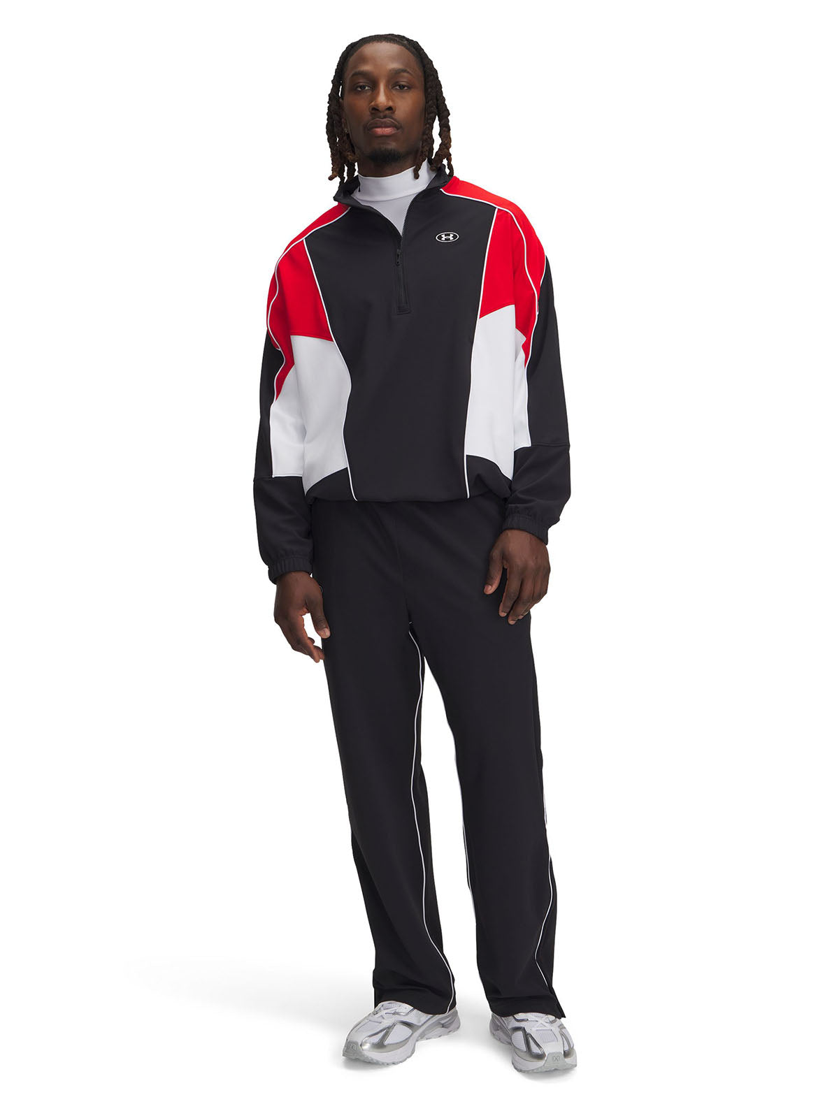 Chaqueta UA Tricot Colorblock negro para hombre