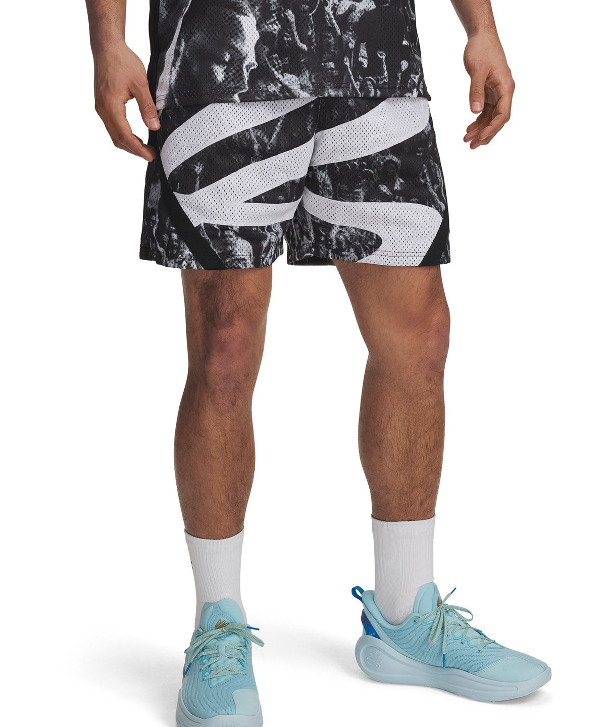 Shorts  Curry signature sub 2-en-1 negro para hombre Under Armour