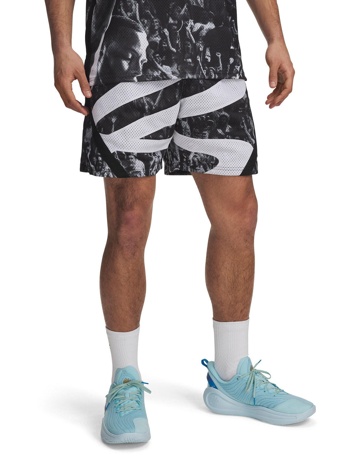 Shorts  Curry signature sub 2-en-1 negro para hombre Under Armour