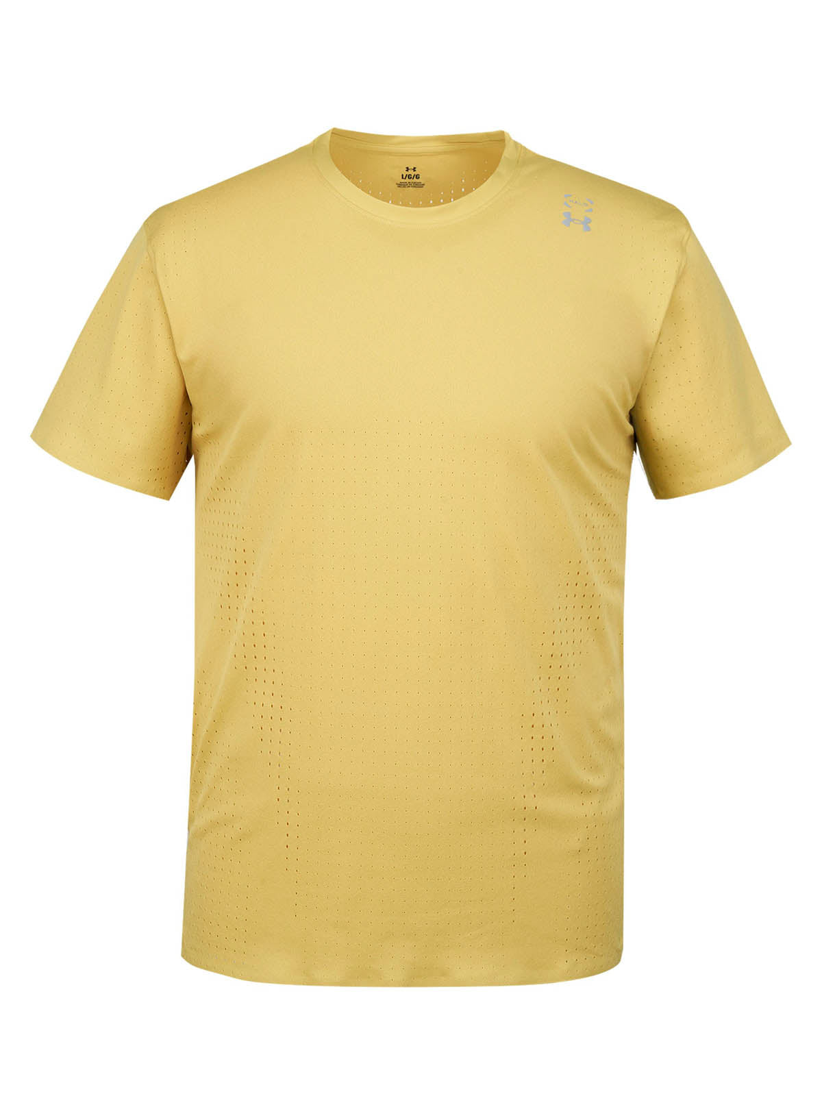 Polera manga corta de entrenamiento para hombre Halo Vent amarillo Under Armour