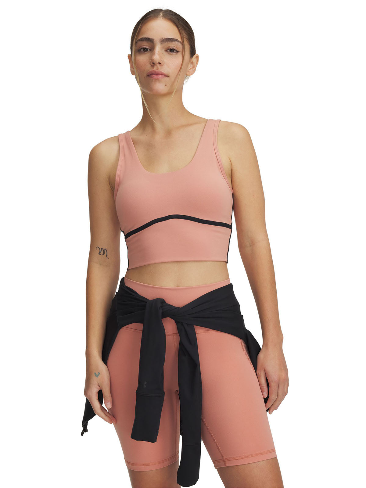 Polera sin mangas UA Meridian rosado para mujer