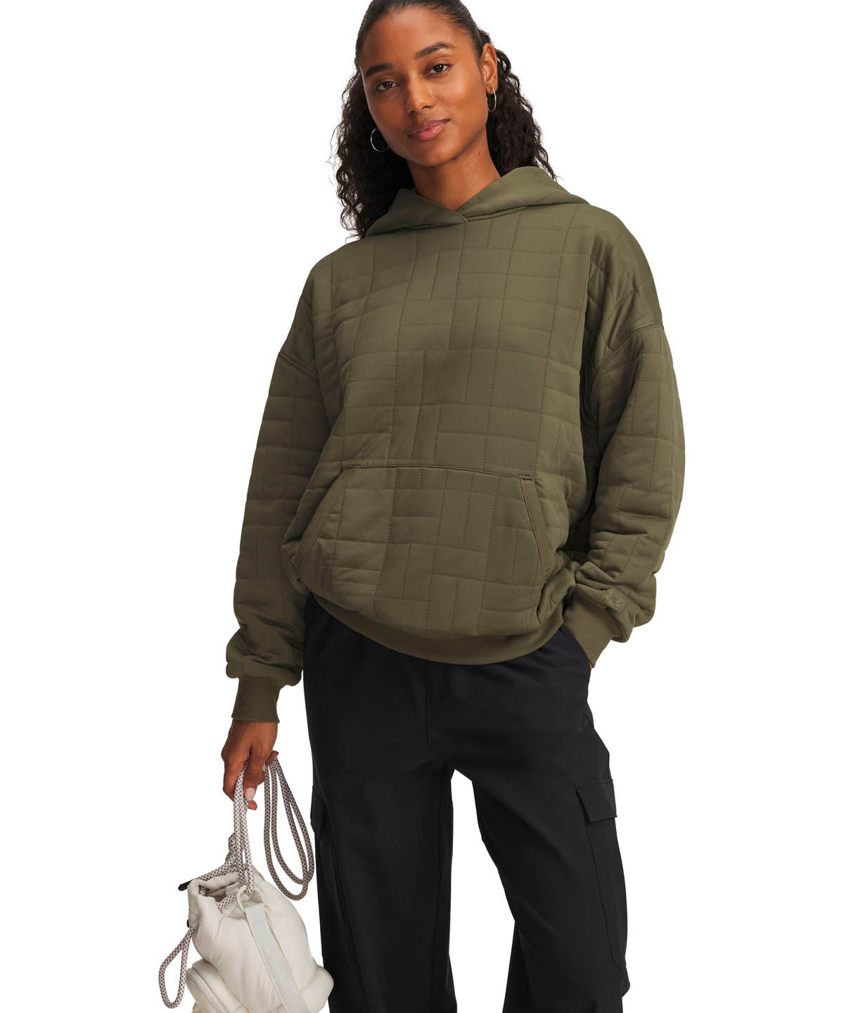 Polerón Lifestyle para mujer Unstoppable Fleece Textured verde Under Armour