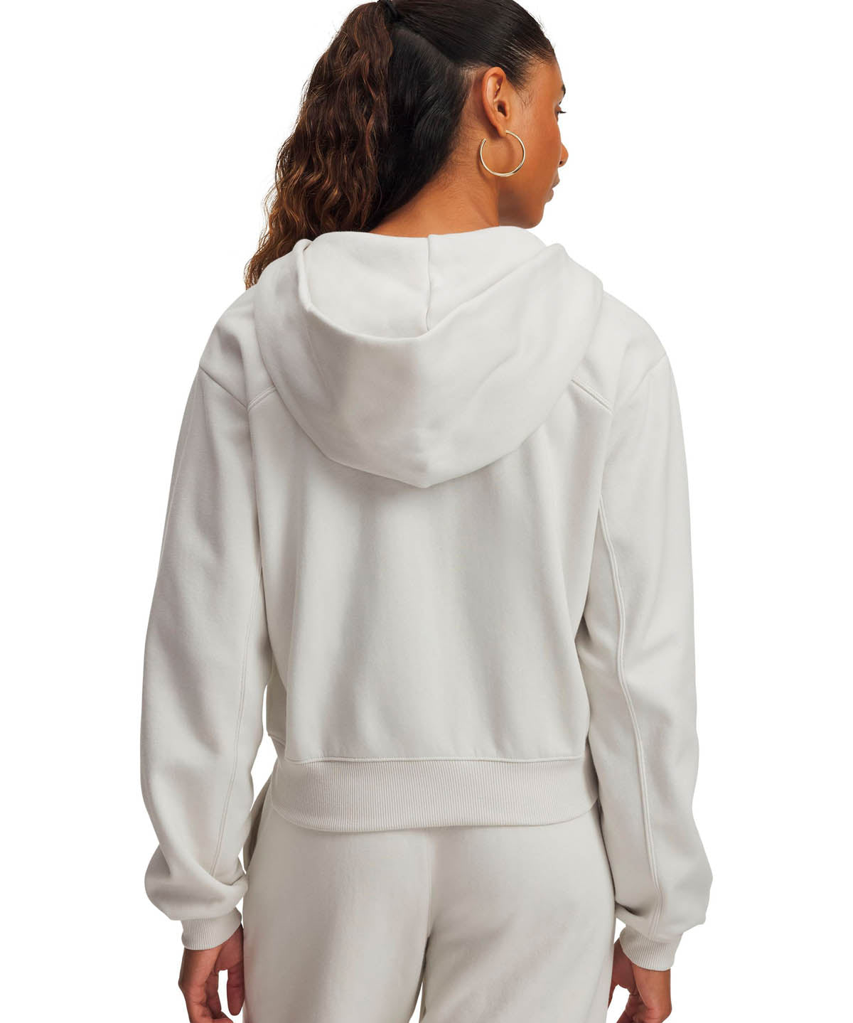 Poleron Lifestyle para mujer Icon Vida Fleece blanco Under Armour