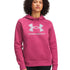 Polerón Lifestyle para mujer Rival Fleece Shimmer rojo Under Armour