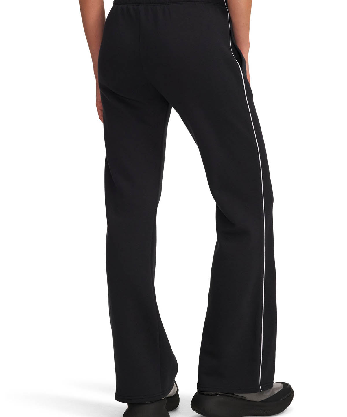 Pantalón Lifestyle para mujer Rival Fleece Piped negro Under Armour