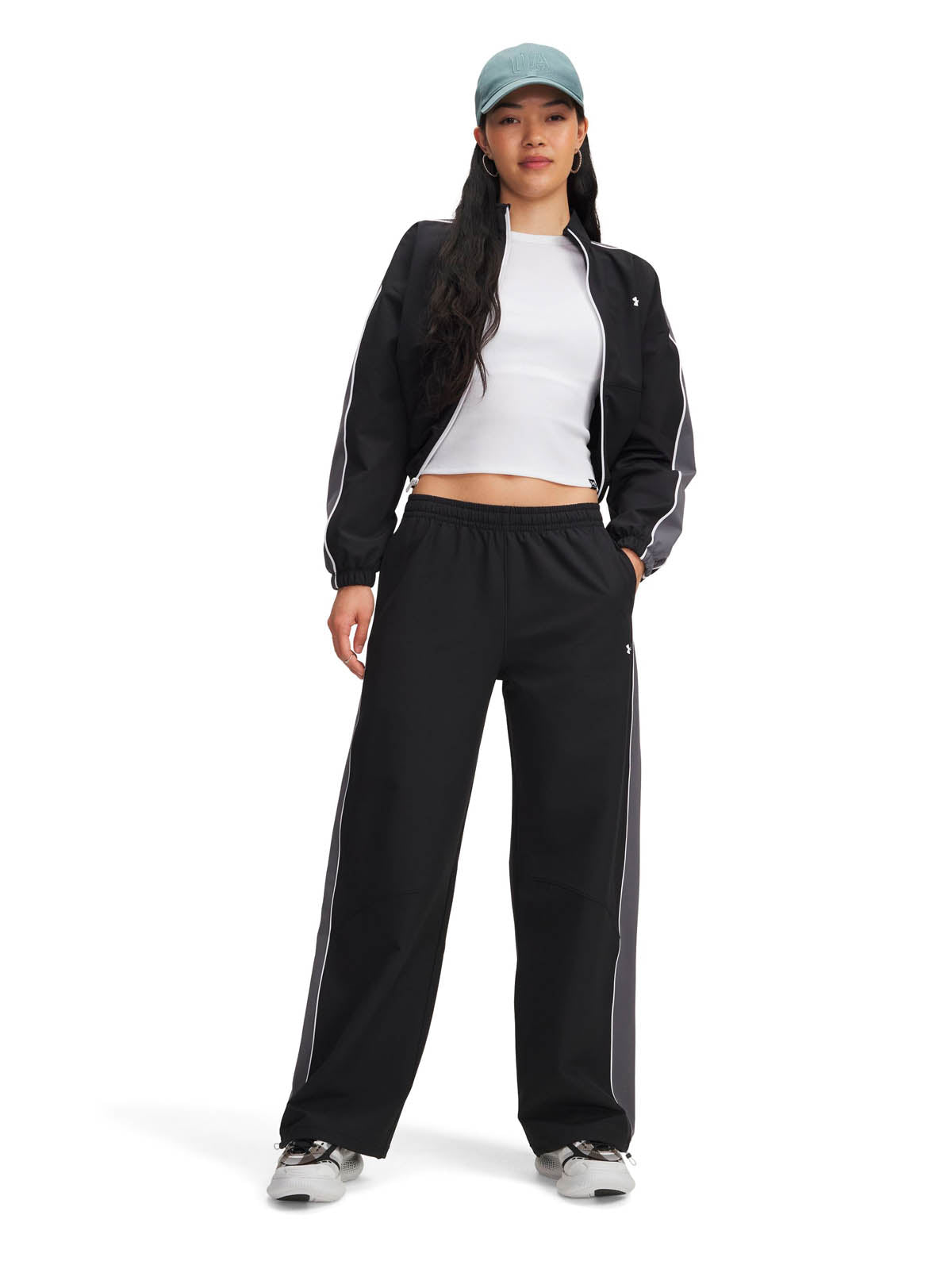 Pantalon Lifestyle para mujer Rival Swoven negro Under Armour