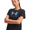 Polera manga corta Lifestyle para mujer Rival Shimmer negro Under Armour