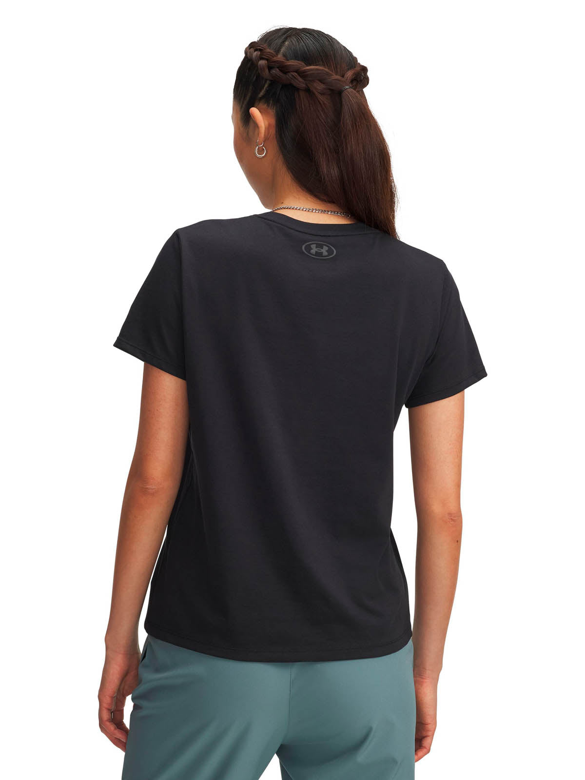 Polera manga corta Lifestyle para mujer Rival Shimmer negro Under Armour