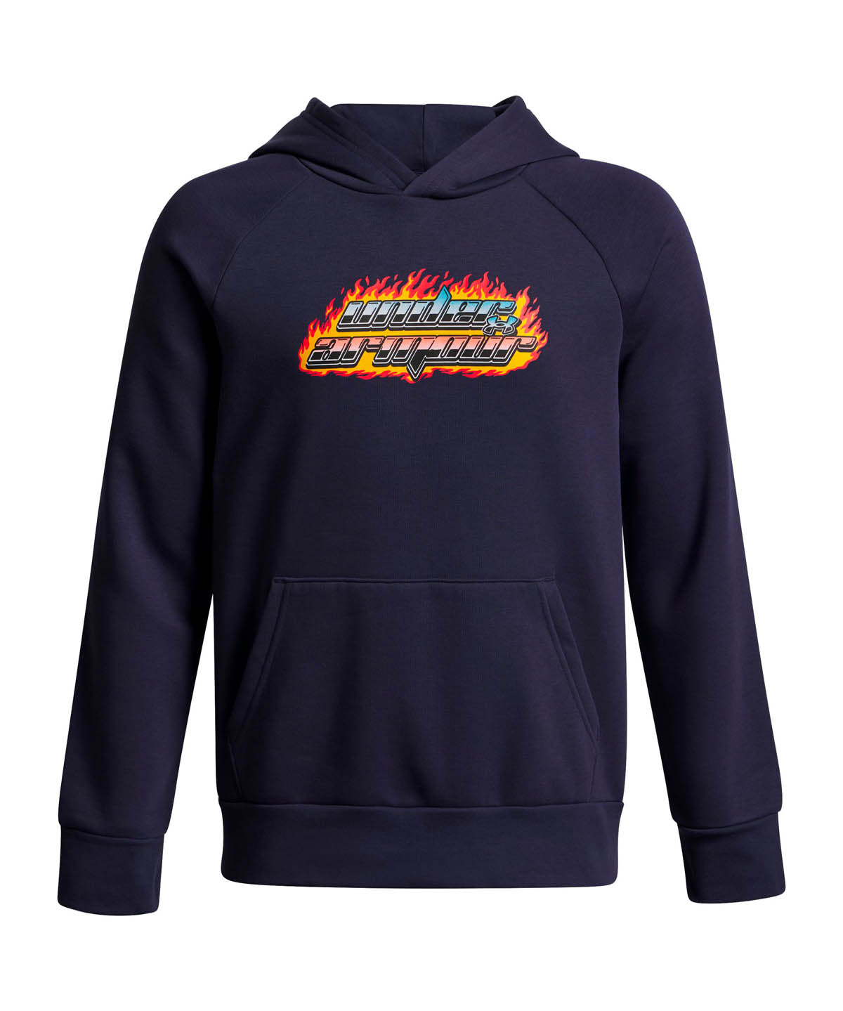 Polerón Lifestyle para niño Rival Fleece Flamin Wordmark Azul Under Armour