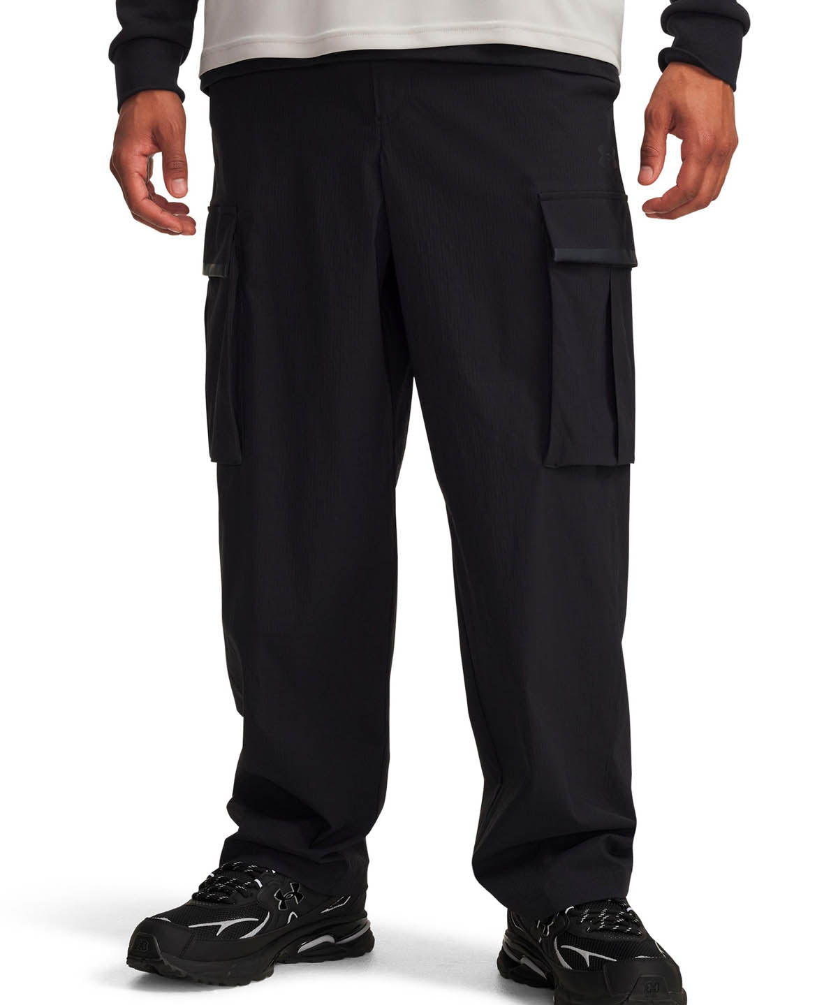 Pantalón Lifestyle para hombre Unstoppable Textured Woven negro Under Armour