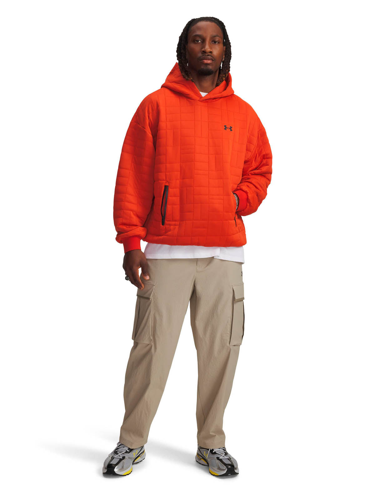 Pantalón Lifestyle para hombre Unstoppable Textured Woven café Under Armour