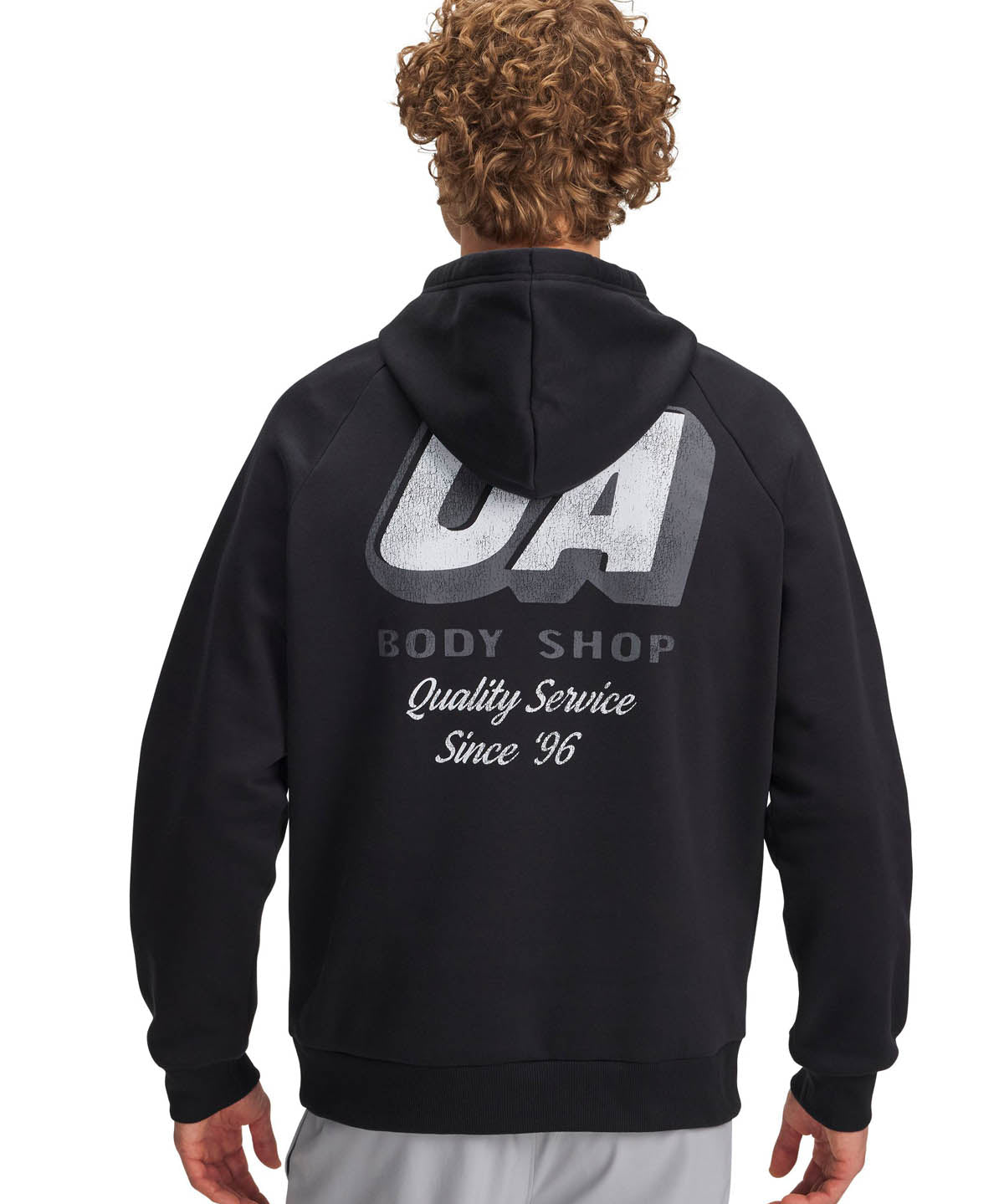 Polerón Lifestyle para hombre Rival Fleece HBR Logo negro Under Armour