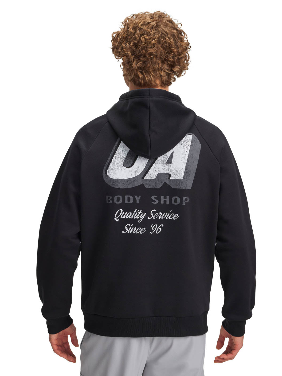 Polerón Lifestyle para hombre Rival Fleece HBR Logo negro Under Armour