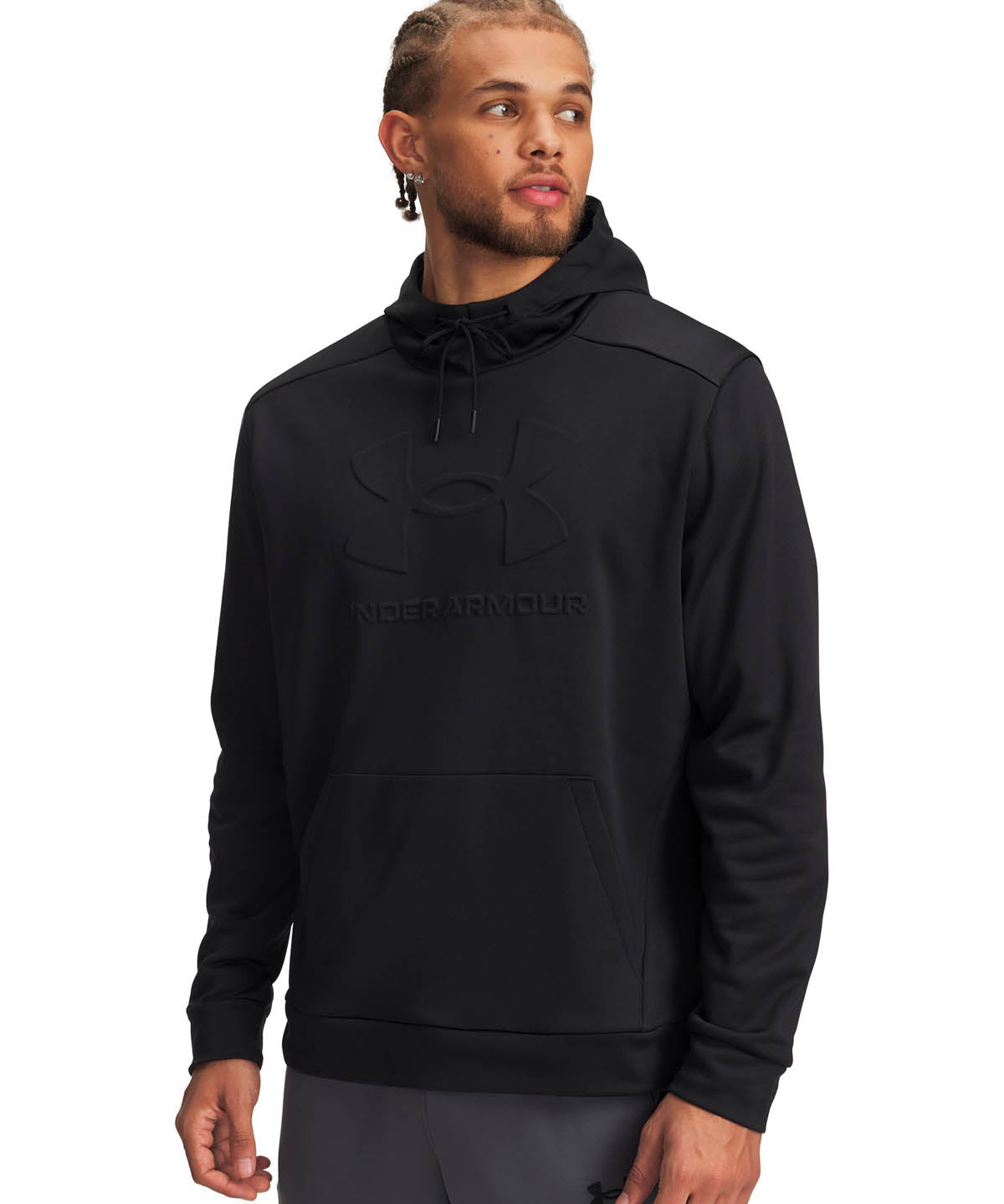 Polerón de Entrenamiento para hombre Armour Fleece graphic hoodie Negro Under Armour