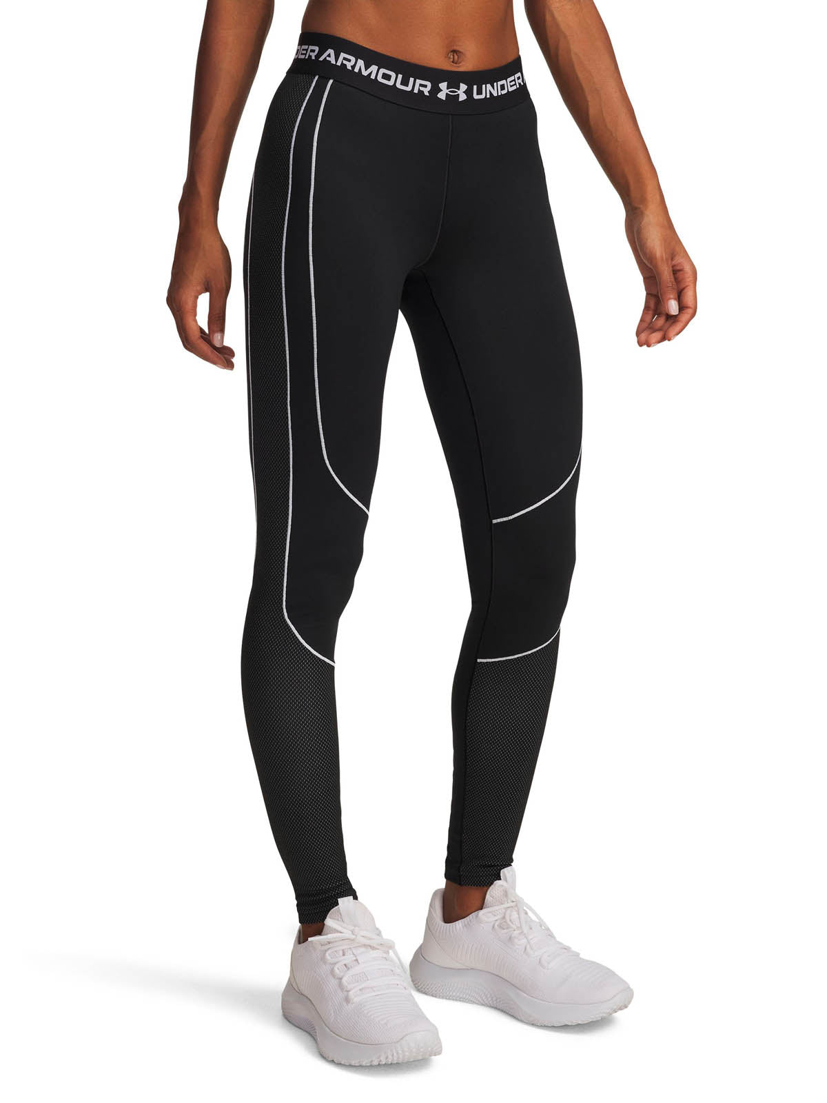 Primera capa inferior para Mujer ColdGear Textured legging Negro Under Armour