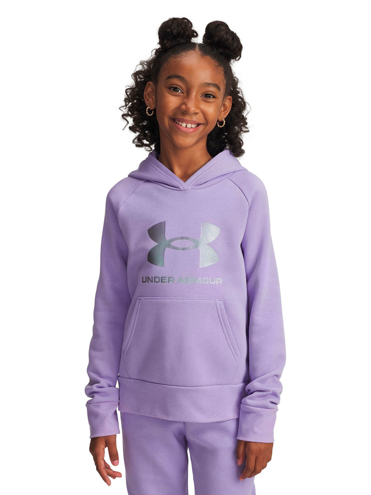 Polerón Lifestyle para niña Rival Fleece Morado Under Armour