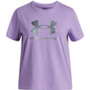 Polera manga corta Lifestyle para Niña Rival Morado Under Armour