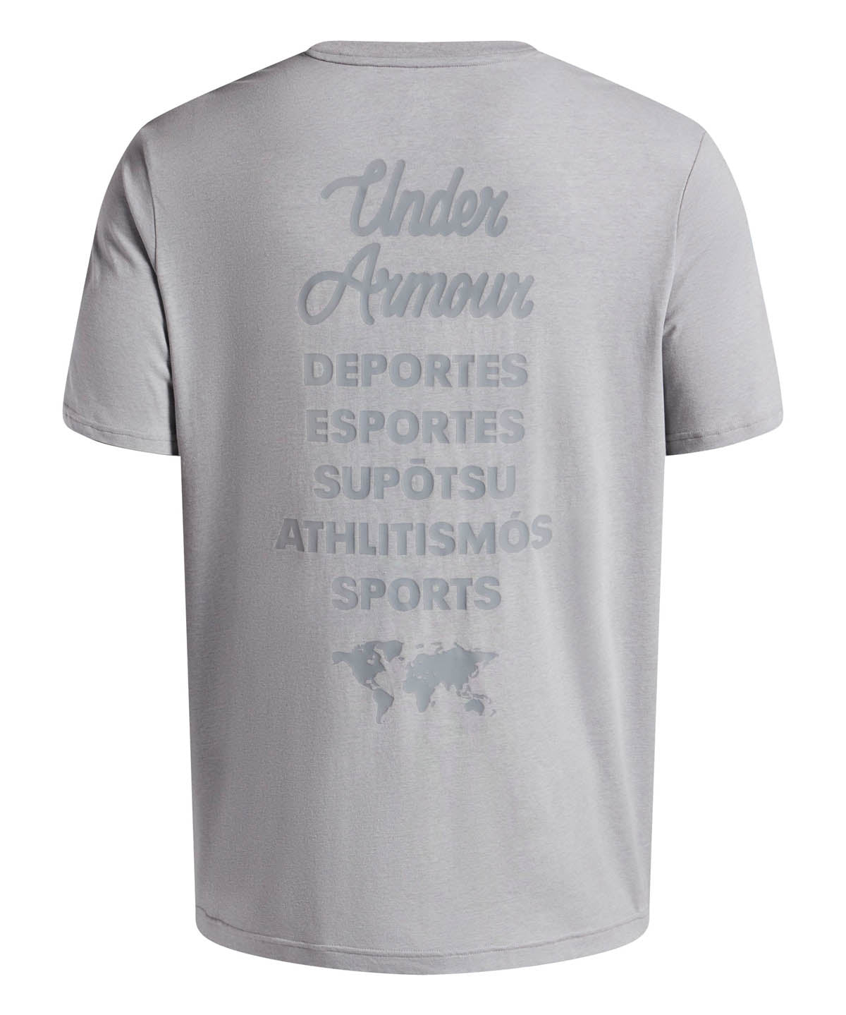 Polera manga corta Lifestyle para Hombre 60/40S Sports Wordmark Gris Under Amour