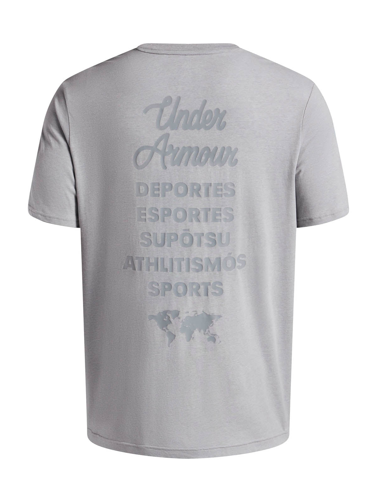 Polera manga corta Lifestyle para Hombre 60/40S Sports Wordmark Gris Under Amour