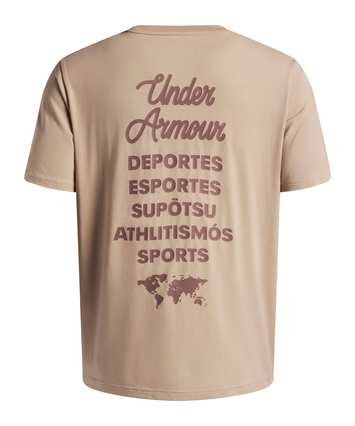 Polera manga corta Lifestyle para Hombre 60/40S Sports Wordmark Cafe Under Amour