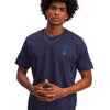 Polera manga corta Lifestyle para Hombre Circle logo stack Azul Under Armour