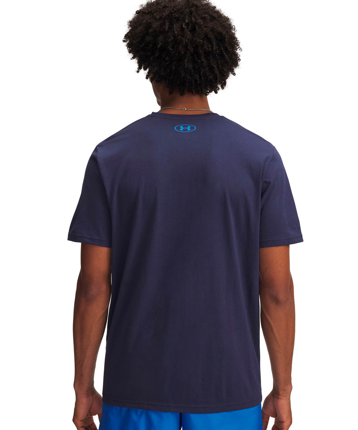Polera manga corta Lifestyle para Hombre Circle logo stack Azul Under Armour