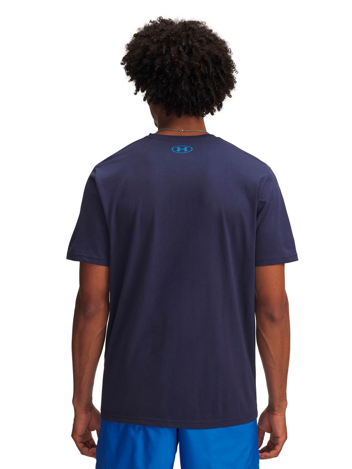 Polera manga corta Lifestyle para Hombre Circle logo stack Azul Under Armour